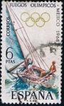 Stamps Spain -  1888  XIX Juegos Olimpicos en Mejico (Vela)