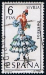 Sellos de Europa - Espa�a -  1956  Trajes Regionales de Sevilla