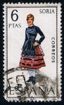 Stamps Spain -  1957  Traje Regiona de Soria