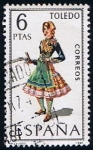 Stamps Spain -  1960 Traje Regional de Toledo