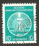 Stamps Germany -  4 - blasón de la R.D.A.