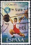 Stamps Spain -  2099  XX  Juegos Olimpicos en munich  (Halterofilia)