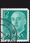 Stamps Spain -  general francisco franco