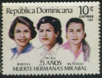 Sellos de America - Rep Dominicana -  Scott 958 - 25 años Muerte Hermanas Mirabal