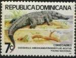 Sellos de America - Rep Dominicana -  Scott C314 - Fauna Nacional - Cocodrilo americano