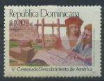 Stamps Dominican Republic -  Scott 1004 - V Cent Descubrimiento America