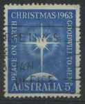 Stamps Australia -  Scott 380 - Navidad 1963