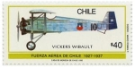 Stamps Chile -  Fidae 90