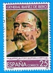 Stamps Spain -  3150 (2) General  Carlos Ibañez  25p