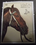 Stamps Laos -  Caballos