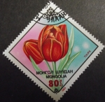 Stamps : Europe : Mongolia :  Tulipa