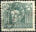 Sellos de Europa - Espa�a -  España 1943 965 Sello º Año Santo Compostelano El Apostol