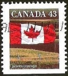 Stamps Canada -  BANDERA CANADA