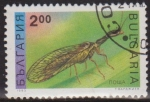 Sellos del Mundo : Europe : Bulgaria : Bulgaria 1992 Scott 3711 Sello º Insectos Mayfly Ephemeroptera Bulgarie Mi4094 Yv3546 