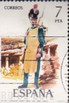 Stamps Spain -  trajes militares