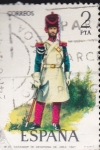 Stamps Spain -  trajes militares