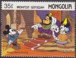 Stamps Asia - Mongolia -  Mongolia 1987 Scott 1629 Sello ** Walt Disney Mickey, Minnie y el Rey El Sastrecillo Valiente 35m