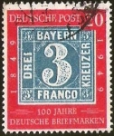 Stamps : Europe : Germany :  DEUTSCHE POST - 100 JAHRE DEUTSCHE BRIEFMARKEN