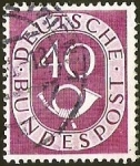 Sellos de Europa - Alemania -  DEUTSCHES BUNDESPOST - CUERNO POSTAL