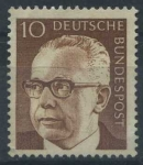 Stamps Germany -  Scott 1029 - Presidente Gustav Heinemann