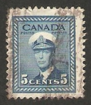 Stamps Canada -  211 - George VI, con uniforme de  la marina