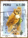 Stamps America - Peru -  BUHO AMERICANO