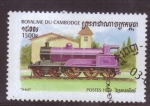 Stamps Asia - Cambodia -  serie- Locomotoras