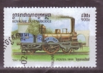 Stamps Asia - Cambodia -  serie- Locomotoras