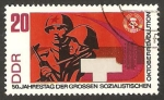 Sellos de Europa - Alemania -  1012 - centº de la revolución socialista de octubre