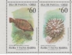 Stamps Chile -  Flora y Fauna Marina