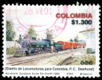 Stamps Colombia -  EMISIÓN POSTAL LOCOMOTORAS DE COLOMBIA