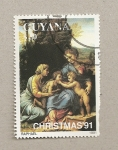 Stamps Guyana -  Cuadro de Rafael