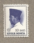 Sellos de Asia - Indonesia -  Presidente Sukarno