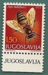 Sellos de Europa - Yugoslavia -  Himenópteros -  Abeja de la miel