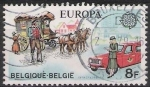 Sellos del Mundo : Europa : Blgica : Belgica 1979 Scott 1031 Sello º Europa Furgoneta y Coche de Correos 8fr Belgique Belgium 