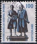 Stamps Germany -  Goethe schiller - Denkmal Wetniar