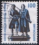 Stamps Germany -  Goethe schiller - Denkmal Wetniar (3)