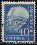 Stamps Germany -  Pres. Theodor Heuss