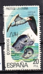 Stamps Spain -  E2473 GAVIOTA y FOCA (187)