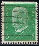 Stamps Germany -  Scott  368  Pres. Paul von Hindenburg (9)