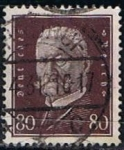 Stamps Germany -  Scott  383   Pres. Paul von Hindenburg (8)