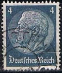 Stamps Germany -  Scott  391  Von Hindenburg (2)