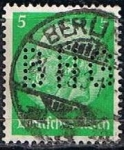 Stamps Germany -  Scott  392  Von Hindenburg (3)