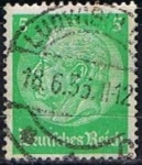 Stamps Germany -  Scott  392  Von Hindenburg (6)