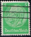 Stamps Germany -  Scott  392  Von Hindenburg (7)