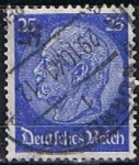 Stamps Germany -  Scott  395  Von Hindenburg (6)