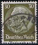 Stamps Germany -  Scott  409  Von Hindenburg (2)