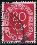 Stamps Germany -  Scott  677  Cifras y Correos (3)