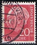 Stamps Germany -  Scott  703  Pres. Theodor Heuss (2)