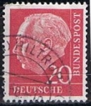 Sellos de Europa - Alemania -  Scott  703  Pres. Theodor Heuss (5)